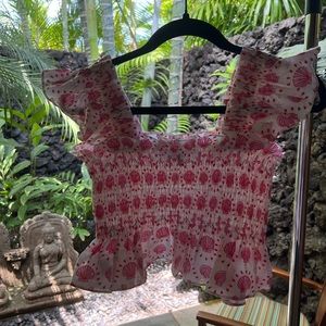 HILL HOUSE HOME - PAZ CROP TOP - MERMAID - M